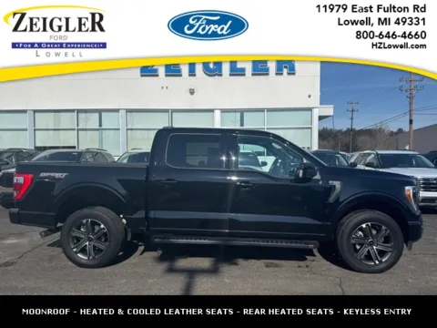 Black 2023 Ford F-150 Lariat for sale in Lowell, MI