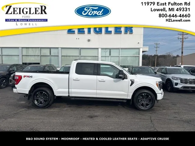 White 2023 Ford F-150 Lariat for sale in Lowell, MI