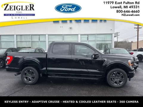 Black 2022 Ford F-150 Lariat for sale in Lowell, MI