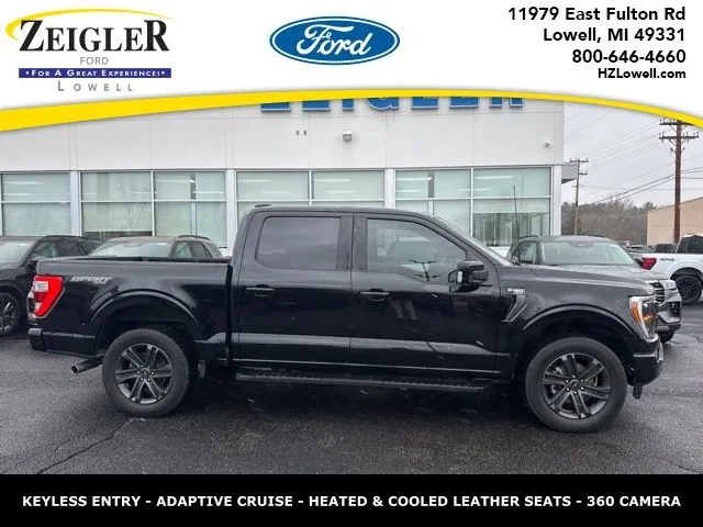 Black 2022 Ford F-150 Lariat for sale in Lowell, MI