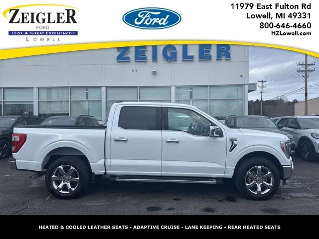 White 2022 Ford F-150 Lariat for sale in Lowell, MI