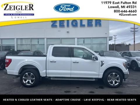 White 2022 Ford F-150 Lariat for sale in Lowell, MI