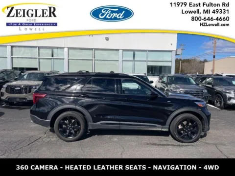 Black 2023 Ford Explorer ST-Line for sale in Lowell, MI