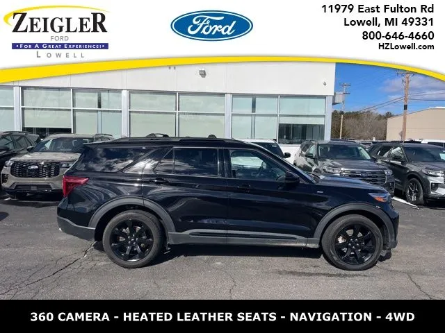 Black 2023 Ford Explorer ST-Line for sale in Lowell, MI