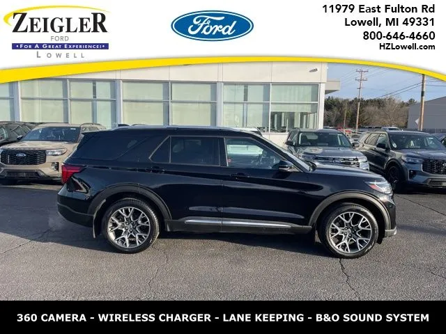 Black 2025 Ford Explorer Platinum for sale in Lowell, MI