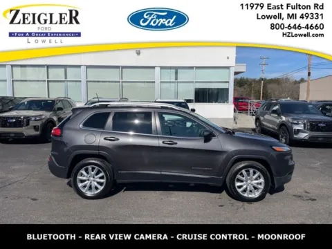 Gray 2017 Jeep Cherokee Limited for sale in Lowell, MI