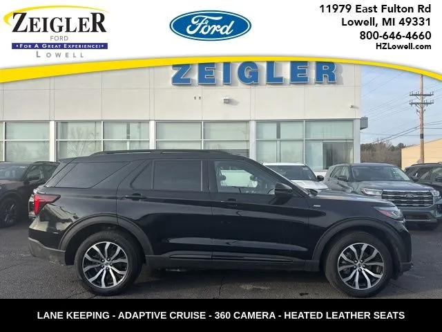 Black 2025 Ford Explorer ST-Line for sale in Lowell, MI