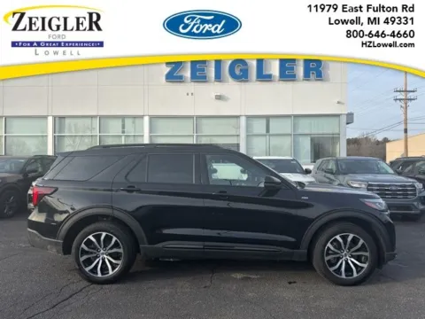 Black 2025 Ford Explorer ST-Line for sale in Lowell, MI