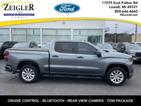 Gray 2021 Chevrolet Silverado 1500 Custom for sale in Lowell, MI
