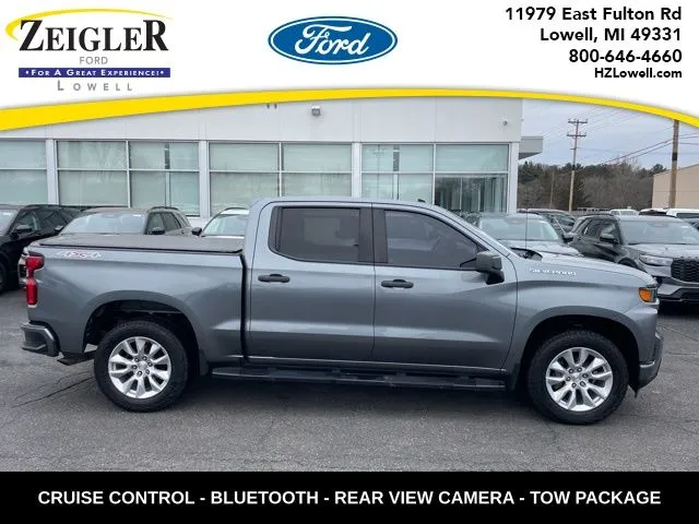 Gray 2021 Chevrolet Silverado 1500 Custom for sale in Lowell, MI