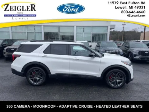 White 2025 Ford Explorer ST for sale in Lowell, MI