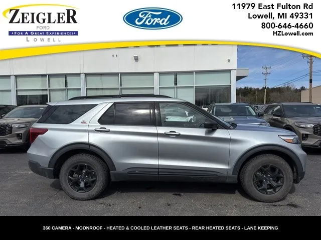 Silver 2022 Ford Explorer Timberline for sale in Lowell, MI