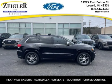 Black 2019 Jeep Grand Cherokee Overland for sale in Lowell, MI