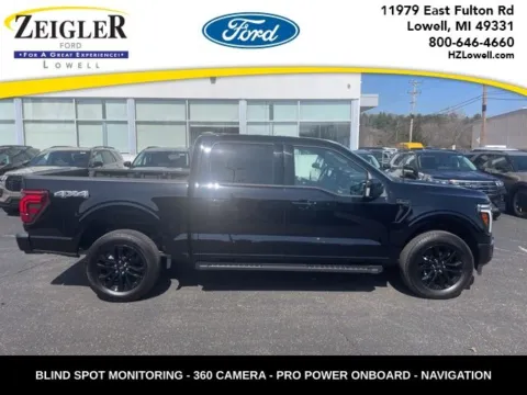 Black 2025 Ford F-150 Lariat for sale in Lowell, MI