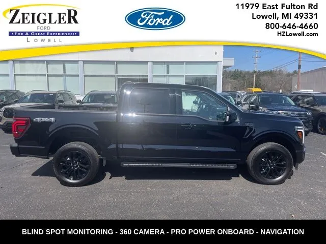 Black 2025 Ford F-150 Lariat for sale in Lowell, MI