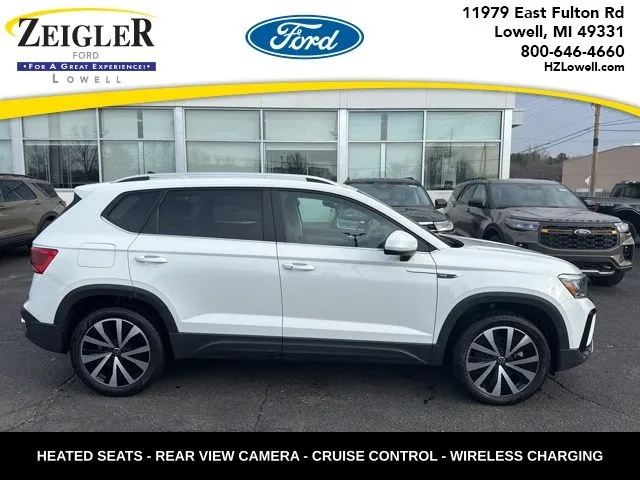 White 2023 Volkswagen Taos 1.5T SE for sale in Lowell, MI