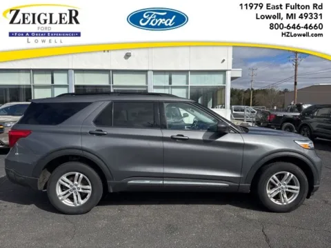 Gray 2023 Ford Explorer XLT for sale in Lowell, MI