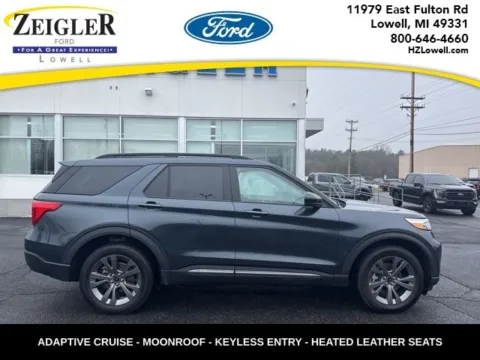 Blue 2024 Ford Explorer XLT for sale in Lowell, MI