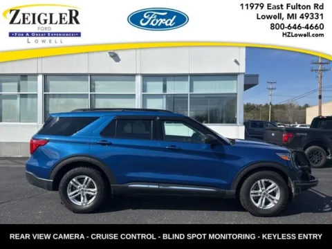 Blue 2020 Ford Explorer XLT for sale in Lowell, MI