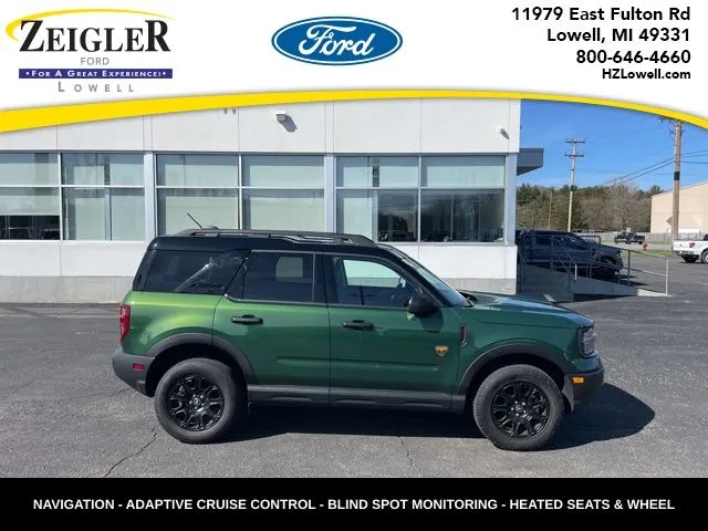 Green 2025 Ford Bronco Sport Badlands for sale in Lowell, MI