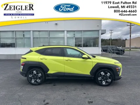 Yellow 2024 Hyundai Kona SEL for sale in Lowell, MI