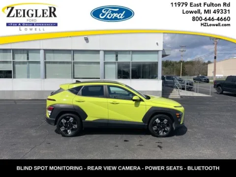 Yellow 2024 Hyundai Kona SEL for sale in Lowell, MI