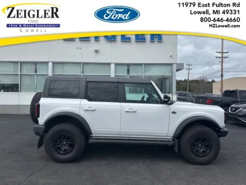White 2021 Ford Bronco Wildtrak for sale in Lowell, MI