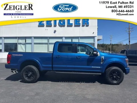 Blue 2022 Ford F-350SD Lariat for sale in Lowell, MI