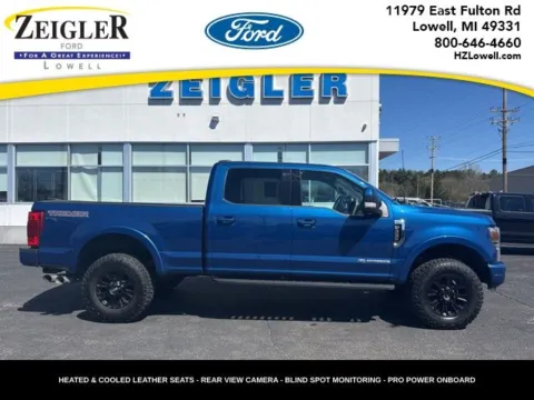 Blue 2022 Ford F-350SD Lariat for sale in Lowell, MI