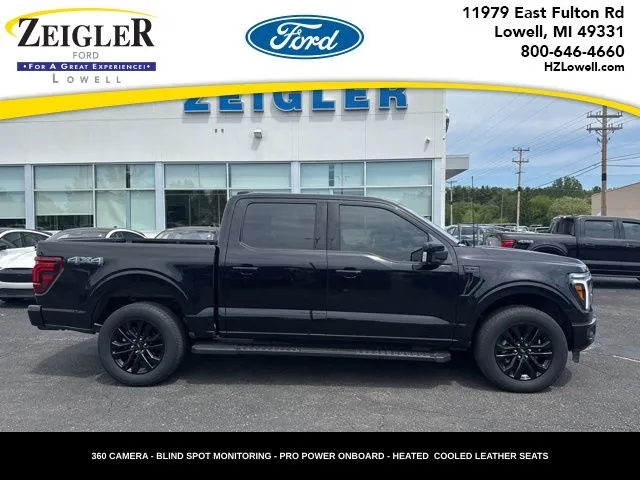 Black 2025 Ford F-150 Lariat for sale in Lowell, MI