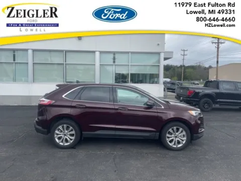 Red 2024 Ford Edge Titanium for sale in Lowell, MI