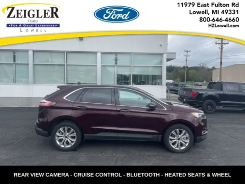 Red 2024 Ford Edge Titanium for sale in Lowell, MI