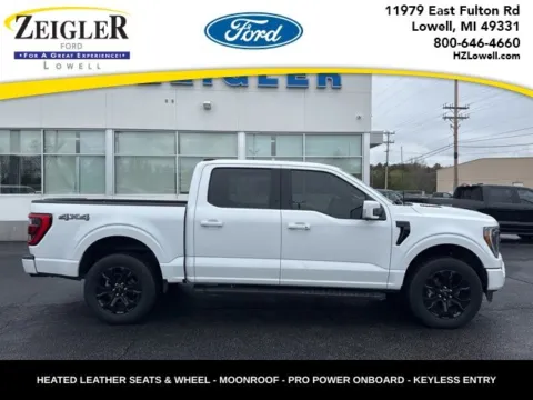 White 2023 Ford F-150 Lariat for sale in Lowell, MI