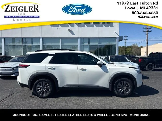 White 2024 Nissan Pathfinder SV for sale in Lowell, MI