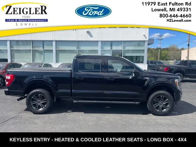 Black 2021 Ford F-150 Lariat for sale in Lowell, MI