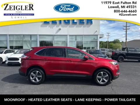 Red 2024 Ford Edge SEL for sale in Lowell, MI