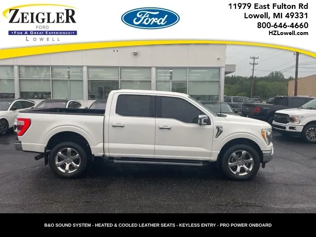 White 2021 Ford F-150 Lariat for sale in Lowell, MI