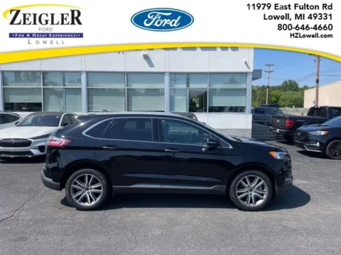 Black 2024 Ford Edge Titanium for sale in Lowell, MI