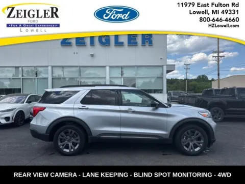 Silver 2022 Ford Explorer XLT for sale in Lowell, MI