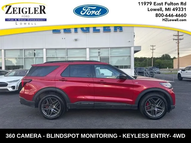 Red 2025 Ford Explorer ST-Line for sale in Lowell, MI