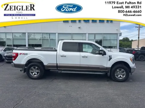 White 2021 Ford F-150 Lariat for sale in Lowell, MI
