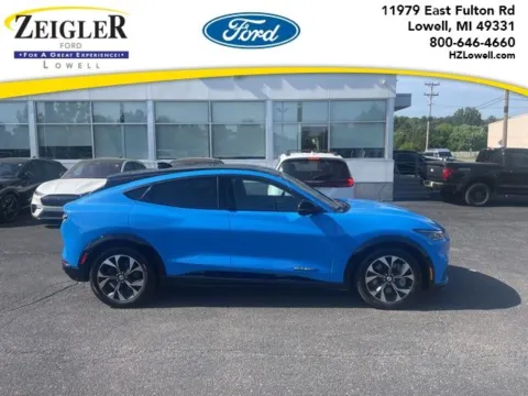 Blue 2023 Ford Mustang Mach-E Premium for sale in Lowell, MI