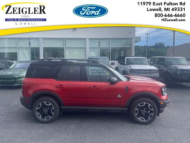 Red 2023 Ford Bronco Sport Outer Banks for sale in Lowell, MI