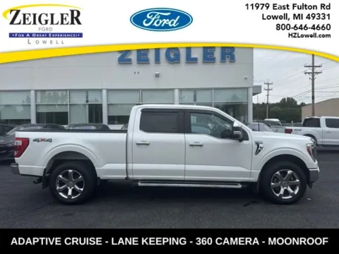 White 2023 Ford F-150 Lariat for sale in Lowell, MI