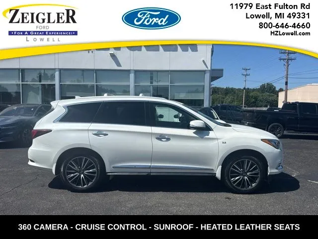 White 2019 INFINITI QX60 LUXE for sale in Lowell, MI