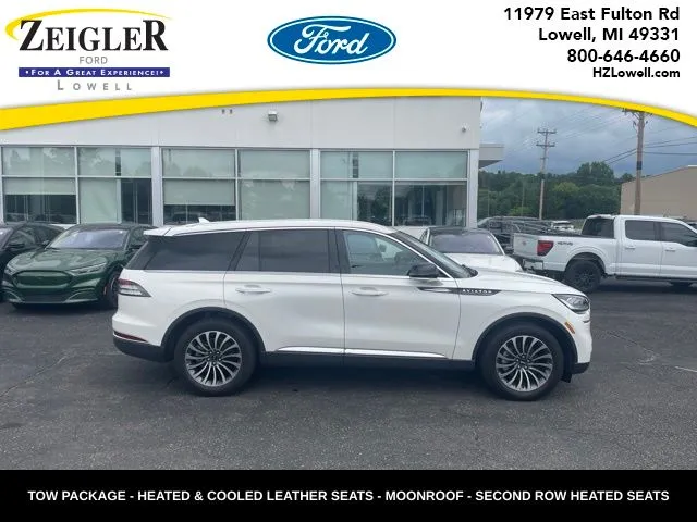 White 2023 Lincoln Aviator Standard for sale in Lowell, MI