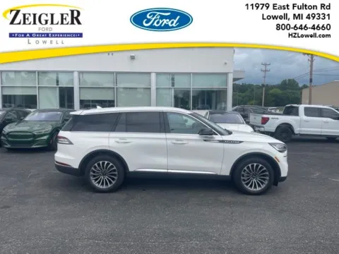 White 2023 Lincoln Aviator Standard for sale in Lowell, MI