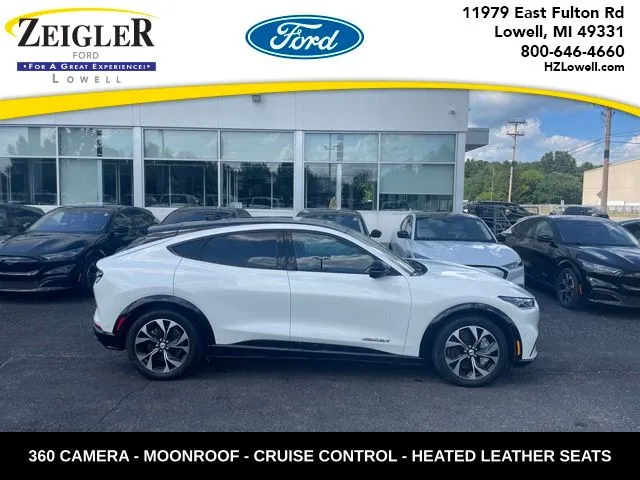 White 2023 Ford Mustang Mach-E Premium for sale in Lowell, MI