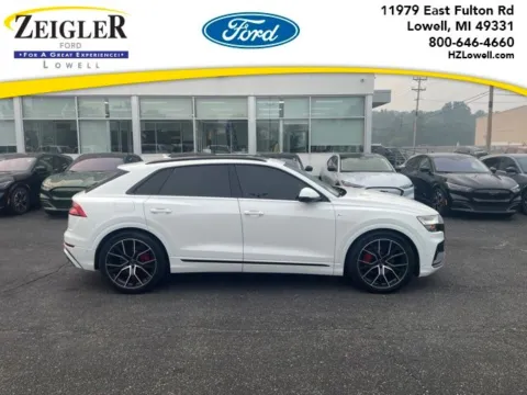 White 2021 Audi Q8 55 Prestige for sale in Lowell, MI