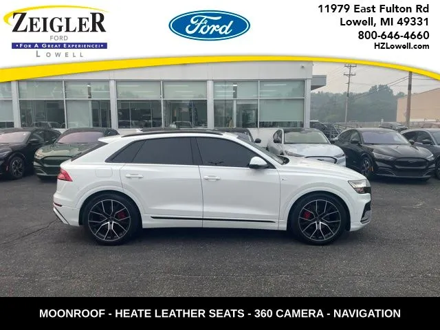 White 2021 Audi Q8 55 Prestige for sale in Lowell, MI